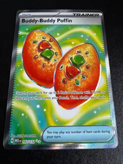 Pokemon TCG Buddy-Buddy Poffin 167/132 ME01: Mega Evolution Ultra Rare NM - Image 1
