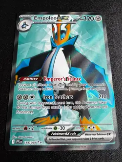 Pokemon TCG Empoleon ex 114/094 ME02: Phantasmal Flames Ultra Rare NM - Image 1
