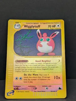 Wigglytuff 34/144 Skyridge Reverse Holo Rare Pokemon TCG Nintendo e-reader NM - Image 3