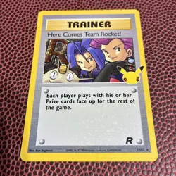 Pokemon Celebrations 25th 15/82 Here Comes Team Rocket! Holo Rare - Image 1