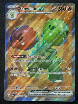 Pokemon Scovillain ex 216/191 Sv08 Surging Sparks Ultra Rare Holo Full Art 260HP - Image 1