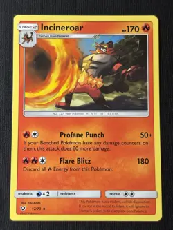 Pokemon Litten #15 & Torracat #16 & Incineroar #17 Shining Legends Card Set - Image 5