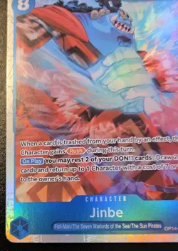 Jinbe OP14-049 Foil Super Rare The Azure Sea's Seven One Piece Card Game - Image 4