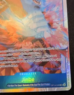 Jinbe OP14-049 Foil Super Rare The Azure Sea's Seven One Piece Card Game - Image 5