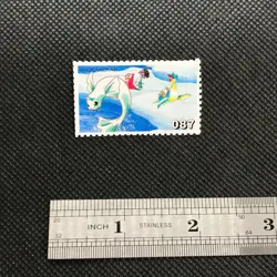 Dewgong Lapras Pokemon Stamp Card Japan Pocket monster NINTENDO SHOGAKUKAN F/S - Image 2