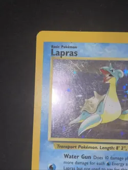 Pokemon TCG Lapras Fossil 10/62 Holo 1999-2000 Wizards Holo Rare - Image 3