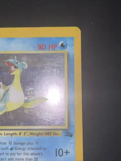 Pokemon TCG Lapras Fossil 10/62 Holo 1999-2000 Wizards Holo Rare - Image 4