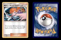 MISTY'S WATER COMMAND 63/68 HOLO R HIDDEN FATES POKEMON HOLO LP - Image 3