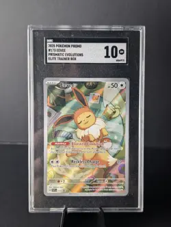 Prismatic Evolutions Eevee Pokemon Promo #173 Graded SGC 10 - Image 1
