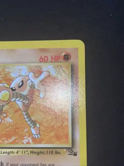 NM Hitmonlee Fossil 22/62 1st Edition Non Holo Rare Vintage Pokemon - Image 4