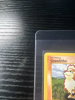 Growlithe 28/102 Base Set Shadowless WOTC Vintage Pokemon - Image 3