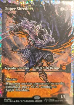 Super Shredder BORDERLESS FRACTURE FOIL 0295 - Teenage Mutant Ninja Turtles MTG - Image 4