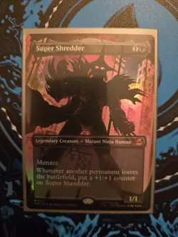 Super Shredder (Foil Borderless) MTG [Teenage Mutant Ninja Turtles] Near Mint - Image 1