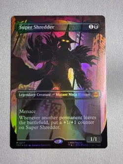 Super Shredder [Borderless Foil], 0217 Mythic, Teenage Mutant Ninja Turtles, MTG - Image 1