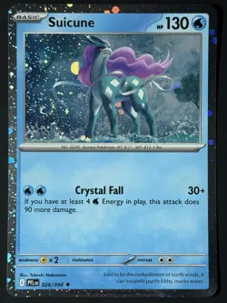 Suicune (Cosmos Holo) 026/094 Phantasmal Flames NM w/ SWIRL 🌀 Pokemon TCG - Image 2