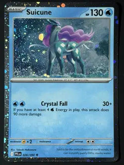 Suicune (Cosmos Holo) 026/094 Phantasmal Flames NM w/ SWIRL 🌀 Pokemon TCG - Image 3
