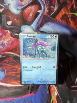 Suicune 026/094 Phantasmal Flames (Cosmos Holo)KnockouT Exclusive NM W/ SWIRL!🌀 - Image 2