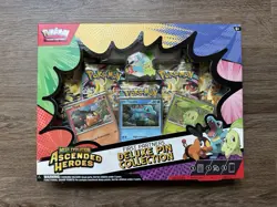 Pokemon TCG Ascended Heroes First Partner Deluxe Pin Collection New/Sealed - Image 1