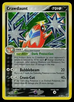 Pokemon Card - Crawdaunt Deoxys 6/107 Holo Rare - Image 1