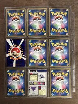 Pokemon Vintage Squirtle Eevee Lot x27 Cards Carddass Holo Promo Binder Pages - Image 3