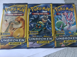 Pokemon Card - Unbroken Bonds - 3 Card Booster Pack - New Factory Sealed x 1 - Image 1