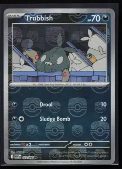 Trubbish (Master Ball Pattern) 059/086 SV: White Flare Pokemon TCG Card - Image 1