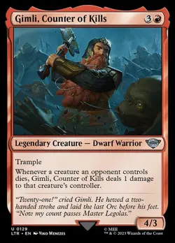 [MTG] Gimli, Counter of Kills (0129) (LTR) LP-HP - Image 1