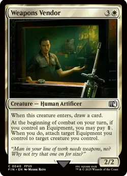 X 1 Weapons Vendor NM-M FIN 040 MTG Magic The Gathering - Image 1