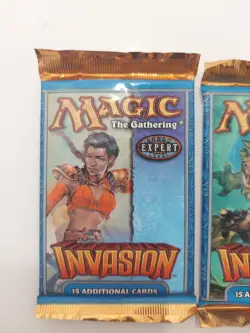 3x MTG Invasion Booster Packs FACTORY SEALED 1 of Each Pack Artwork - Image 2