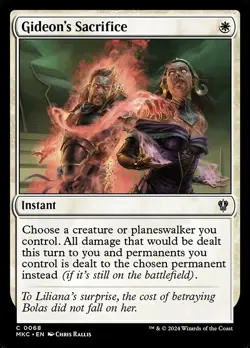 [MTG] Gideon's Sacrifice (0068) (MKC) LP-HP - Image 1