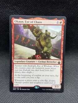 1x Okaun, Eye of Chaos - Battlebond Near Mint MTG - Image 1