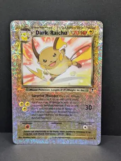 Dark Raichu Legendary Reverse Holo #7/110 Rare WOTC Pokemon TCG Card Firework LP - Image 1