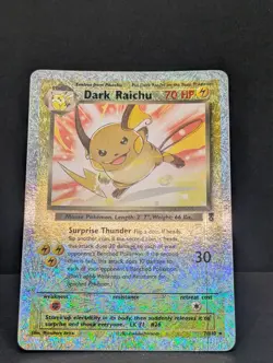 Dark Raichu Legendary Reverse Holo #7/110 Rare WOTC Pokemon TCG Card Firework LP - Image 3