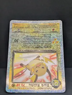 Dark Raichu Legendary Reverse Holo #7/110 Rare WOTC Pokemon TCG Card Firework LP - Image 4