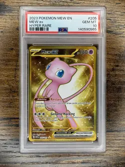 2023 Pokemon Mew EN-151 MEW ex #205 Hyper Rare PSA 10 - Image 1