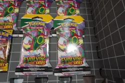 Pokemon TCG (10) Evolving Skies Booster Packs - (9) Sleeved (1) Non-Sleeved - Image 4