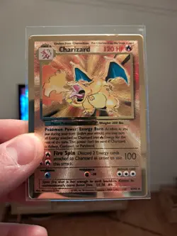 Carte Pokemon Dracaufeu 4/102 METAL PROMO UPC 25 Ans Celebrations FR - EXC + - Image 1