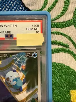 Pokemon TCG SV White Flare Oshawott #105 Illustration GEM MT PSA 10 SHIPS FAST - Image 2