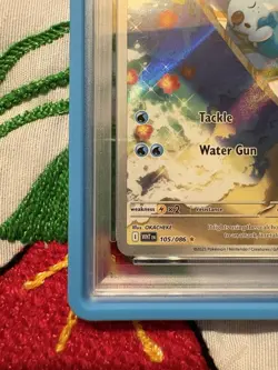 Pokemon TCG SV White Flare Oshawott #105 Illustration GEM MT PSA 10 SHIPS FAST - Image 4