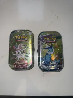 2 x Pokemon TCG Scarlet & Violet Prismatic Evolutions Mini Tins Sealed - Image 1