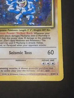 Pokemon TCG Machamp Holo Rare 1st Edition - Image 5
