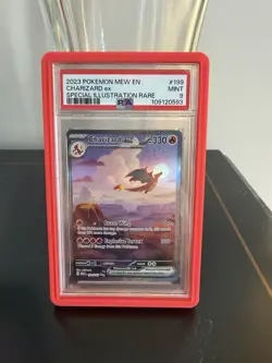 2023 POKEMON MEW EN-151 SPECIAL ILLUSTRATION RARE #199 CHARIZARD EX PSA 9 - Image 1