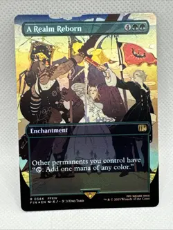 MTG - A Realm Reborn (Borderless) Final Fantasy Foil NM Pack Fresh - Image 1