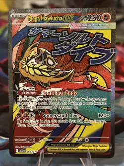 Mega Hawlucha ex - Ascended Heroes 268/217 - Mega Attack Rare - NM - Pokemon - Image 1