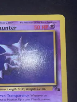 Pokemon TCG 1st Edition Haunter 21/62 Fossil Set Non Holo Rare 1999 WOTC VTG LP - Image 4