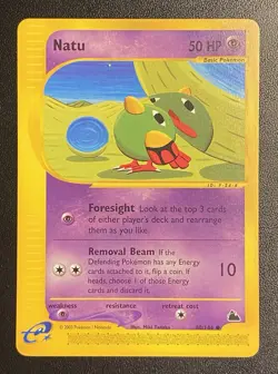 Natu 80/144 Wizards of The Coast WOTC Pokemon TCG Skyridge Regular NM/MINT - Image 1