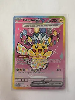 Pokemon TCG Pikachu ex 277/217 Ascended Heroes Special Illustration Rare NM - Image 1