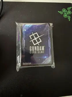 Gundam Card Game Official Card Sleeves EX Space Black Bandai Card Fest Exclusive - Image 1