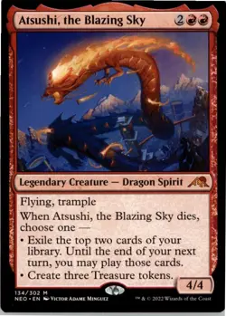 Atsushi, the Blazing Sky M Kamigawa: Neon Dynasty 134 NM MTG x1 - Image 1