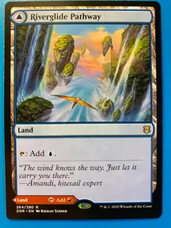 MTG 1x Riverglide / Lavaglide Pathway 264 Zendikar Rising Magic Gathering x1 NM - Image 1